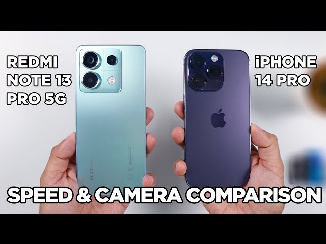 Redmi Note 13 Pro 5G vs iPhone 14 Pro SPEED TEST & CAMERA Comparison | Zeibiz