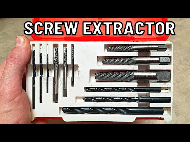 How To Use a Screw Extractor Set | Remove Stripped Screws or Broken Bolts