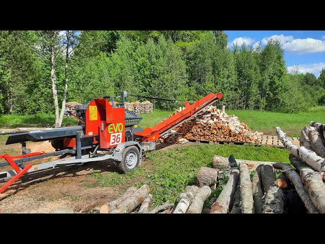Pilkemaster EVO 36. Firewood production.