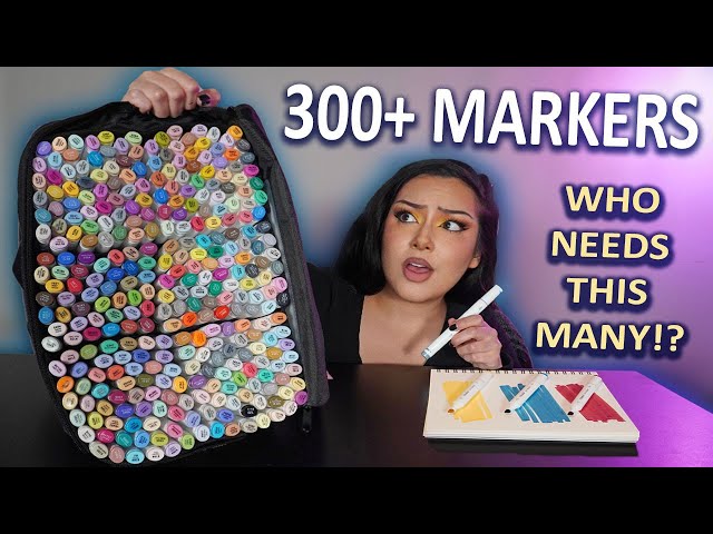 I Tested The WORLD'S LARGEST Marker Set..(an absolute UNIT!!)