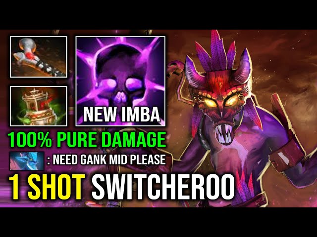 How to Carry Mid Witch Doctor 1 Shot Ward Switcheroo 100% Pure Damage EZ Counter Everyone Dota 2