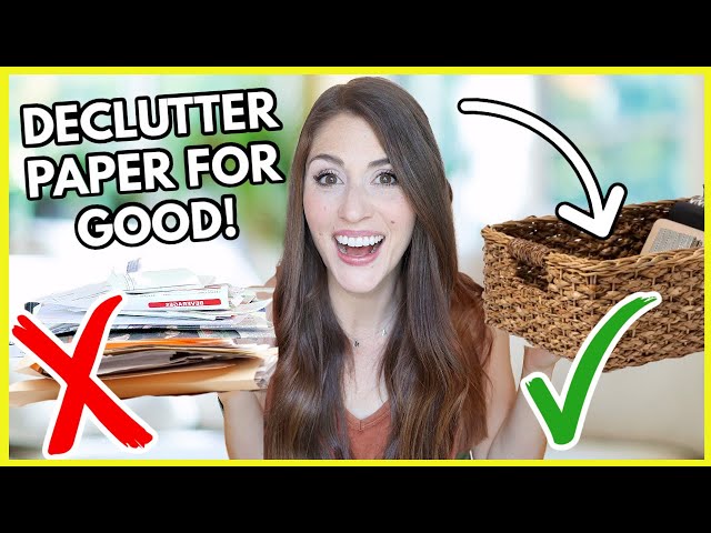 END YOUR PAPER CLUTTER (No More Piles!!) This Simple Method Finally Decluttered All My Paper