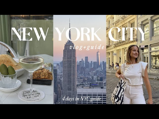 4 days in NYC | the best food, shopping, art and viral bagels, haul & giveaway | nyc guide 2023