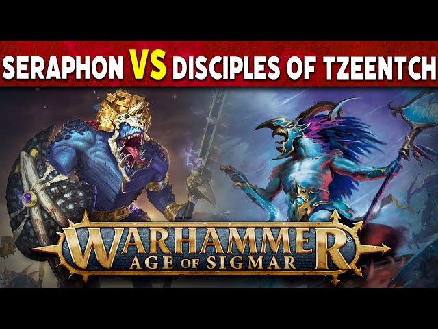 Seraphon vs Disciples of Tzeentch Age of Sigmar Battle Report