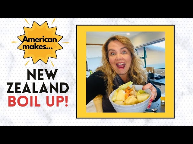 American makes traditional New Zealand Maori Boil up!