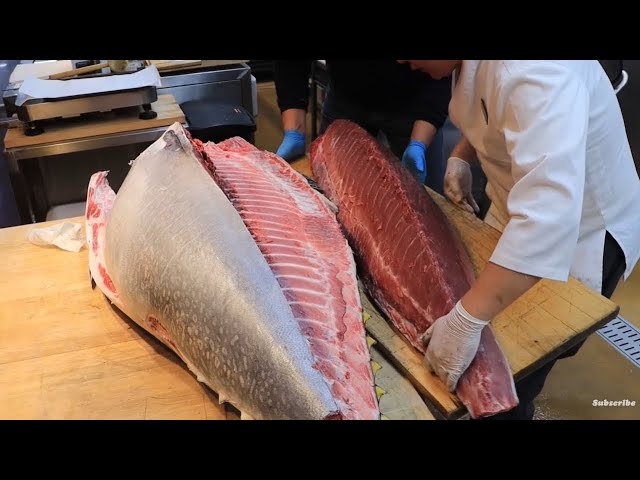 Amazing Skill Cutting Big Tuna - Xẻ Thịt Cá Ngừ 60KG Kính Mời Thực Khách Đến Thưởng Thức