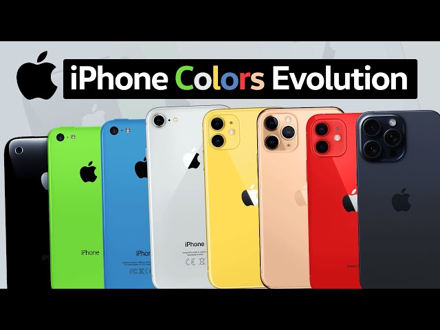 Iphone Colors Evolution | All models, All Colors Available