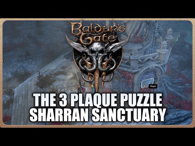 Baldur's Gate 3 - How to Solve the Plaque Puzzle & Sharran Sanctuary Secret Room