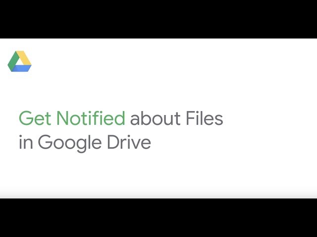 Get notified when a file is shared with you in Google Drive