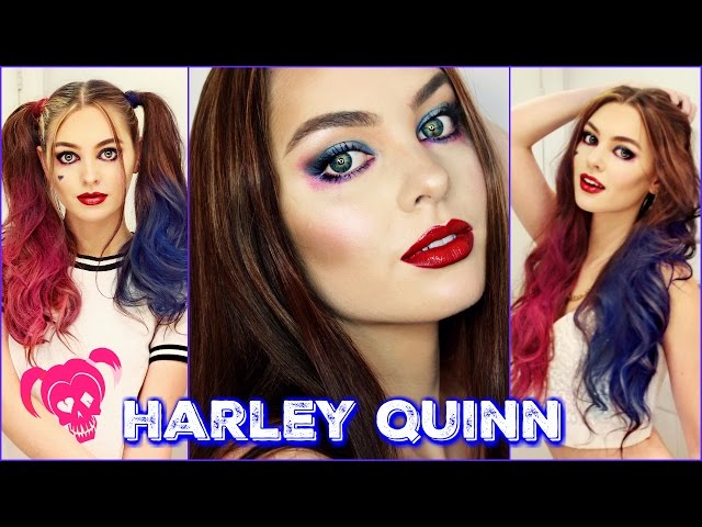 Harley Quinn Makeup & Hair Tutorial | Suicide Squad