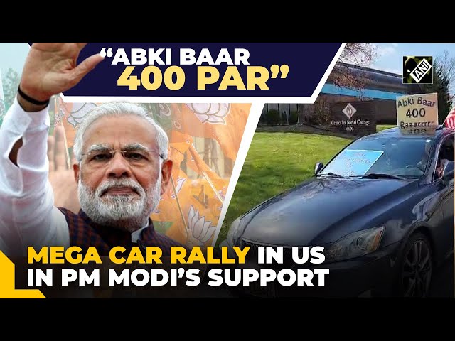 PM Narendra Modi’s supporters conduct mega car rally in United States