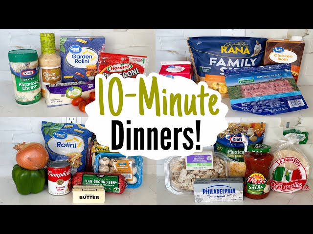 10 MINUTE MEALS | 5 Quick & TASTY Dinner Ideas! | Best Home Cooked Recipes Made EASY | Julia Pacheco