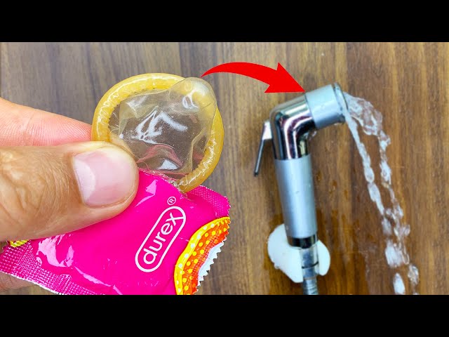32 techniques most used by plumbers near me! Idea with metal water lock + rivet + bottle and foam