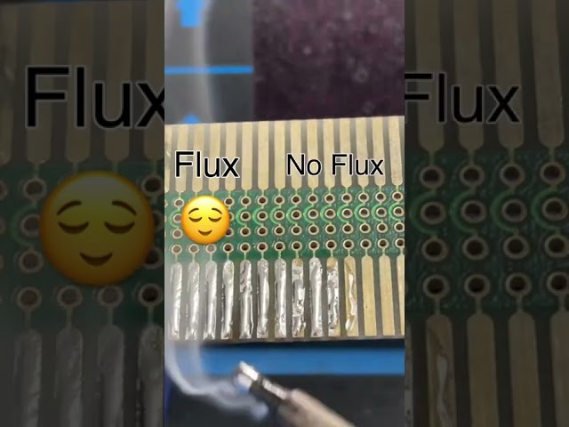 Without Flux There Would be No Good Solder Connection!