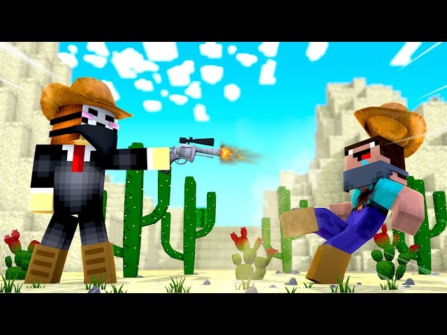 Minecraft - HACKER COWBOY SHOOTS THE NOOB SHERIFF!