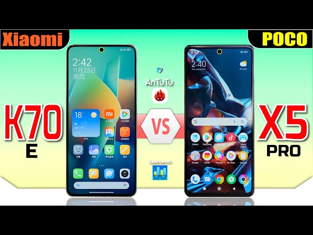 Redmi K70e vs POCO X5 Pro |  #8300uvs778G #antutu #geekbench #pocox5pro #pocox6pro  #k70e