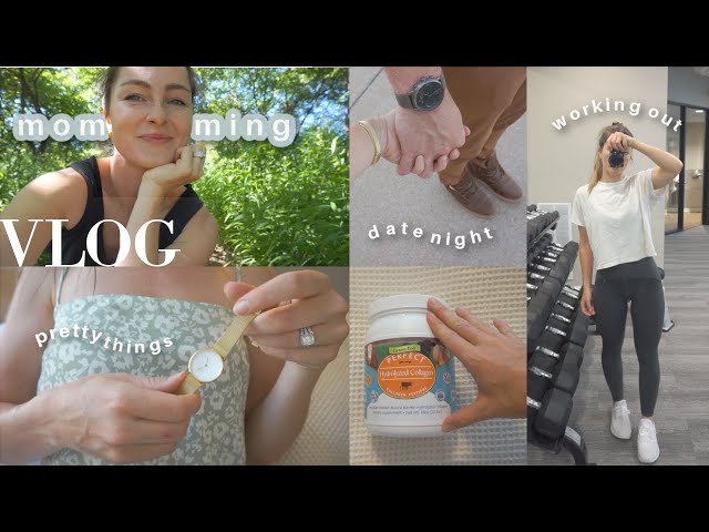SUMMER VLOG | stay at home + working mom, healthy favs & date night