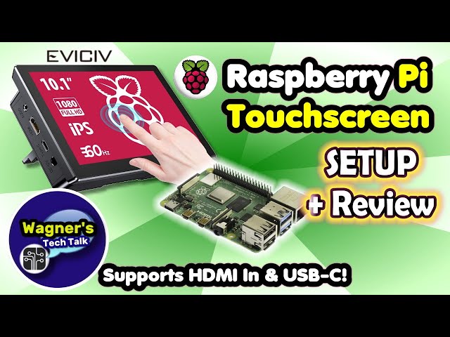 Raspberry Pi Touch Screen 10.1in. display: All-in-One Case & Setup