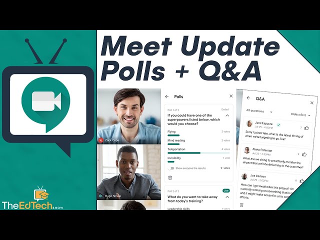Google Meet Polls and Q&A Tutorial and How To Guide