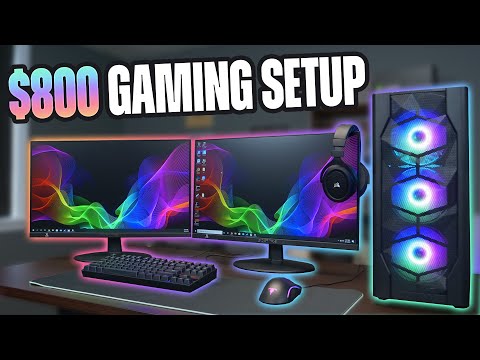 $800 FULL Gaming Setup (PC, Monitor, Keyboard, Mouse, Headset)