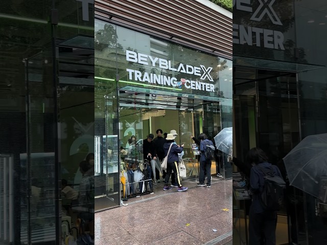 BEYBLADE X Training Center IS ANIME IN REAL LIFE! Who’s down to battle here?! #beyblade #japan