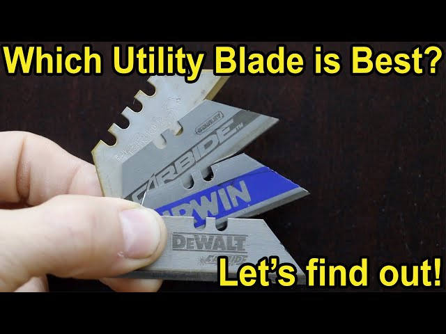Which Utility Knife Blade Is Best? Let's find out! DeWalt, Irwin, Stanley, Husky, Kobalt, Lenox