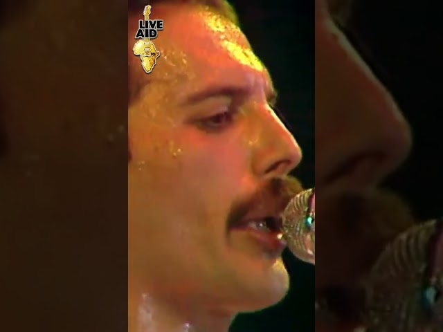 Queen with "Crazy Little Thing Called Love" #liveaid #1985 #music