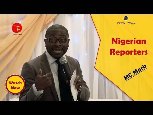 Nigerian Reporters - MC Mark telling jokes at a wedding