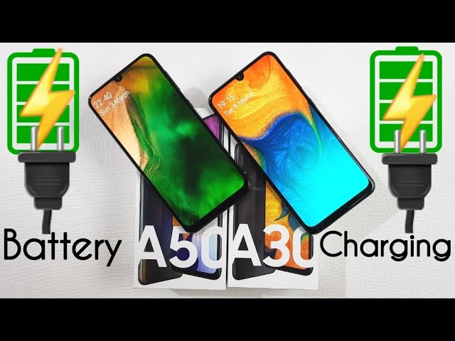 Samsung A50 vs Samsung A30 BATTERY CHARGING TEST !!