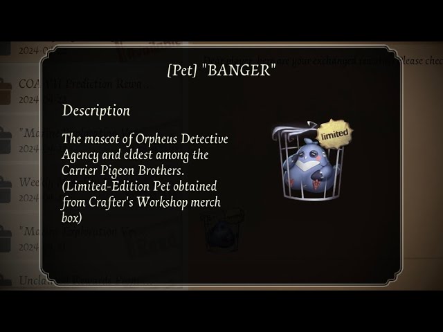 Identity V | Trying the NEW OFFLINE EXCLUSIVE PET! | "Mujika" + "BANGER" |  Limited Pet Gameplay