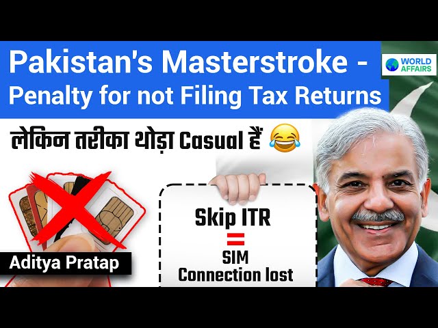 Pakistan Masterstroke - Block over 5 lakh SIMs for not filling Tax Returns | World Affairs