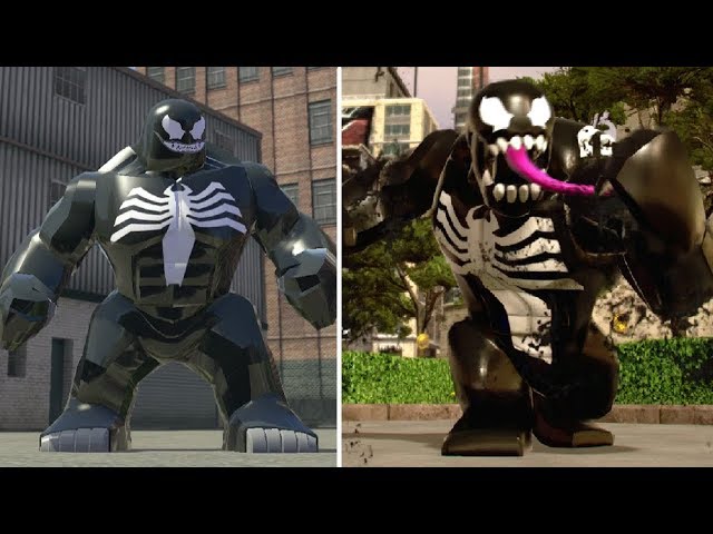 Evolution of Venom in LEGO Marvel Games