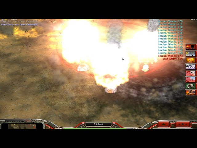 Angry Mobs & Nukes [Reborn Mod] 2 v 6 Hard | Command & Conquer Zero Hour | China EMP and Napalm