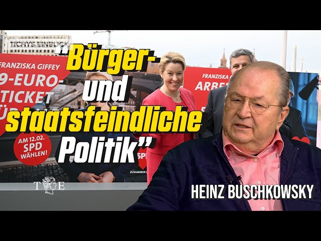 Franziska Giffey macht Bürger- und staatsfeindliche Politik - Heinz Buschkowsky im TE Talk
