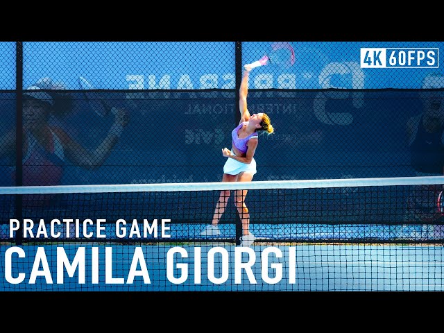 Camila Giorgi - Court Level Practice Game [2024]