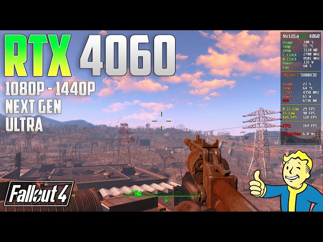 Fallout 4 RTX 4060 | 1080p - 1440p - 4K | Ultra