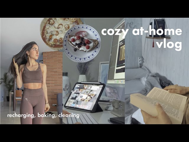 cozy at-home vlog | late night study, workout, recharging, what i eat and lecture session