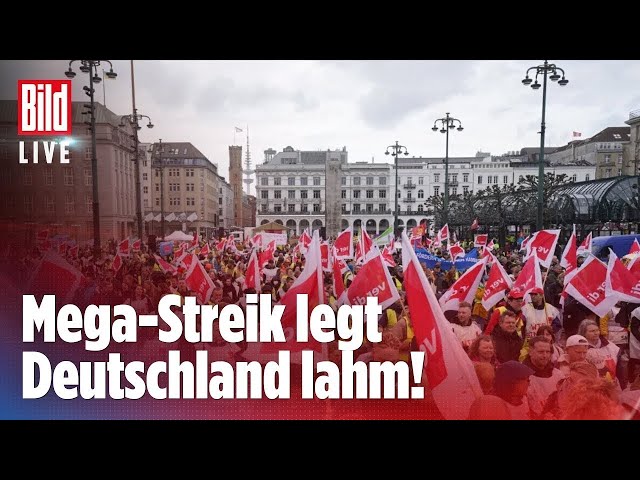 🔴 Mega-Streik: Deutschland wird lahmgelegt | BILD LIVE Sondersendung