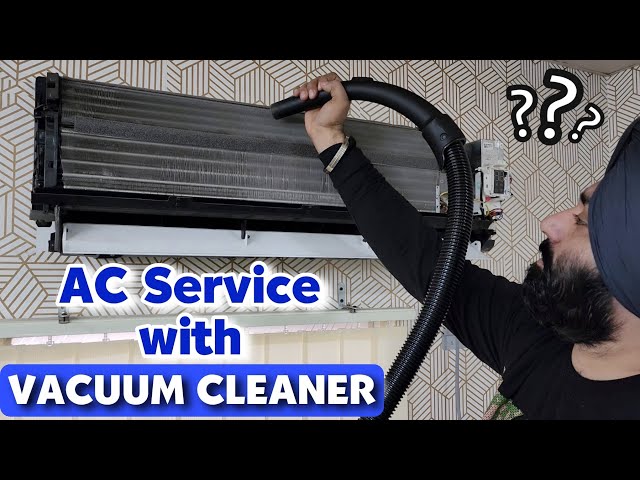 Split AC Service with Vacuum Cleaner || Split AC Cleaning with Vacuum Cleaner