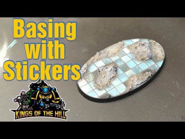 EASY basing with a Cheat! -  Tabletop Bases with Stickers [ENG]
