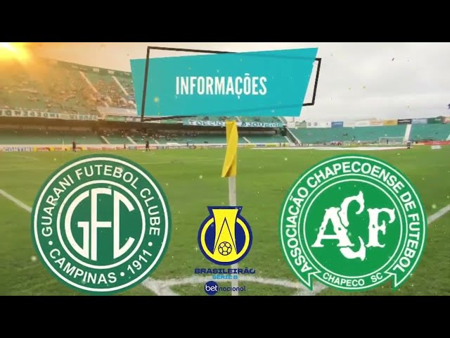 Guarani x Chapecoense | Campeonato Brasileiro Série B | Confira as informações