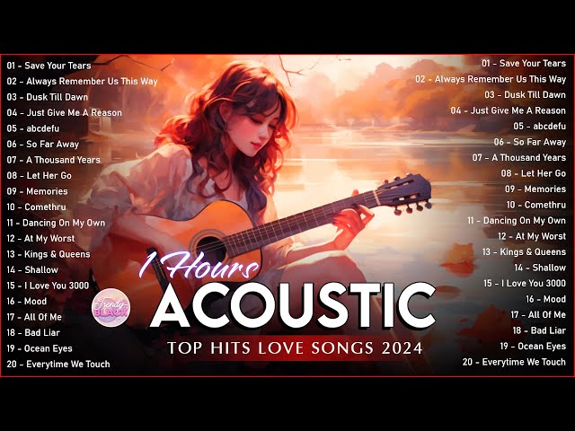Beautiful Tiktok Acoustic Cover Love Songs 2024 Playlist ❤️ Best Of Acoustic Cover Of Popular Songs