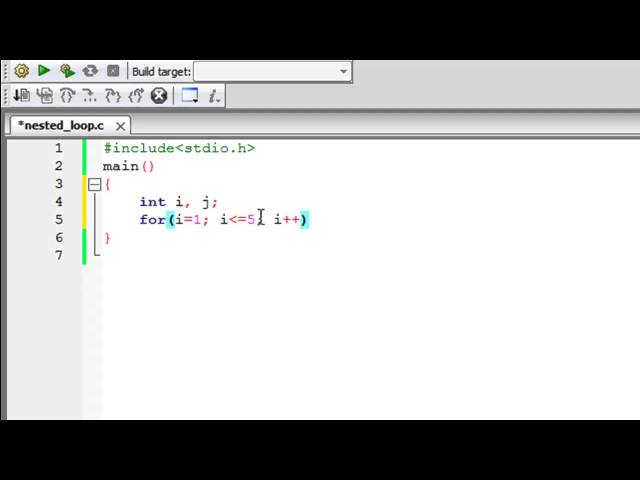 C Programming Tutorial - 39: Nested Loops