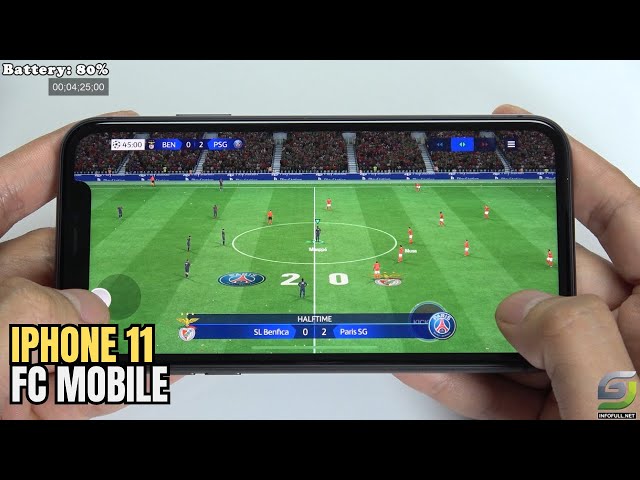 iPhone 11 test game EA SPORTS FC™ Mobile Football