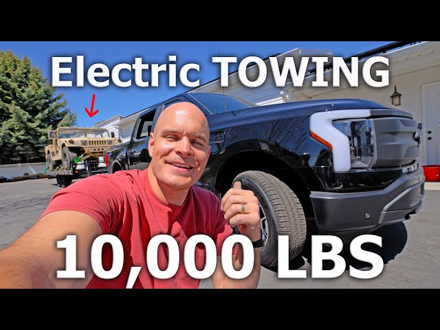 Towing 10,000 pounds with a Ford F-150 Lightning... MAXED OUT!