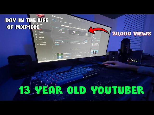 The day in A life of a 13 YEAR OLD Youtuber