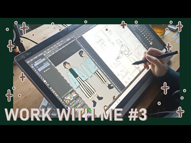 Work with me on my webtoon ! #3 No talking, no music, drawing sounds