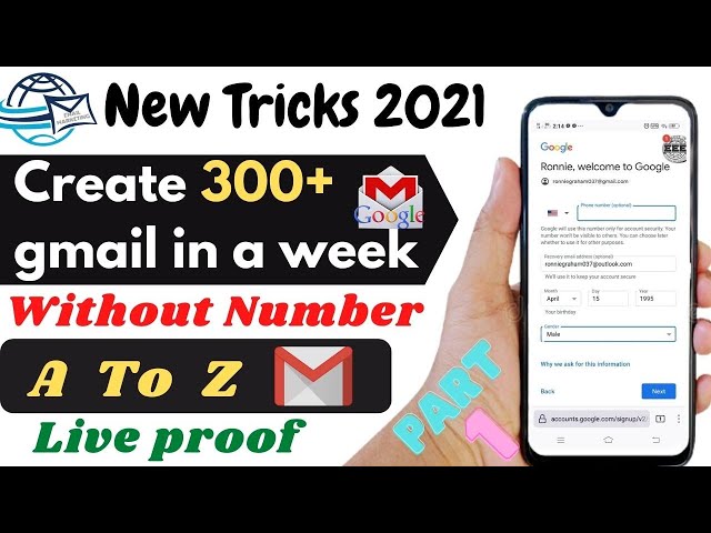 Gmail Account Creator | How To Create Unlimited Gmail Account || 100% working method live