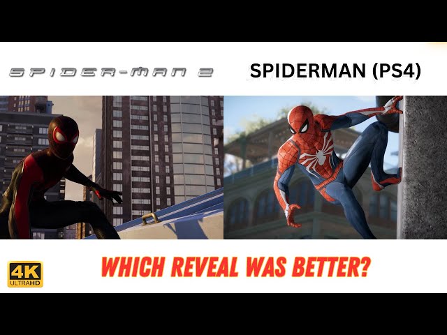 Spiderman 2 (PS5) vs Spiderman (PS4) | Which reveal impressed more?