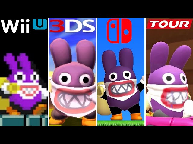 Evolution of Nabbit in Super Mario Games (2012-2020)